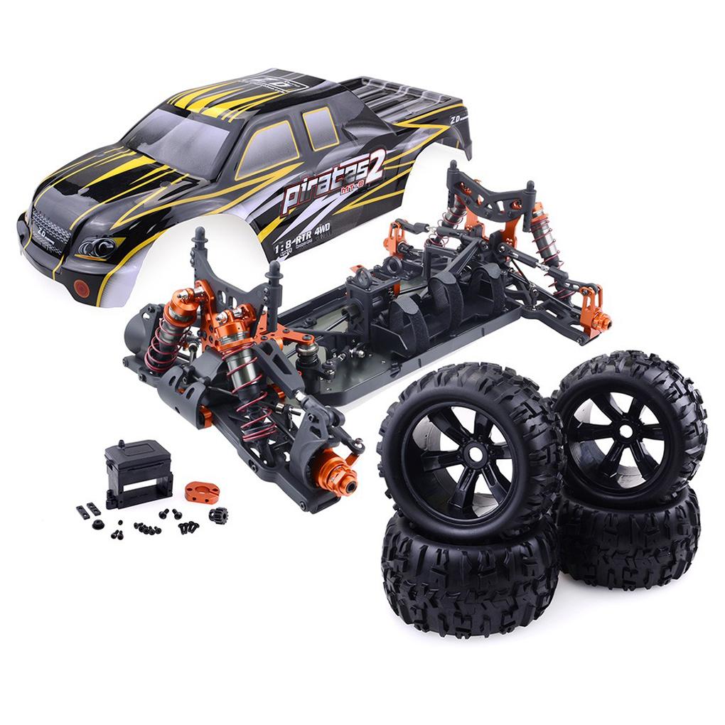 1/8 ZD Racing 9116 V2 V3 4WD RC Car Brushless Electric Monster Truck Metal Frame Brushless 100km/h RTR 08427 120A ESC RC Car