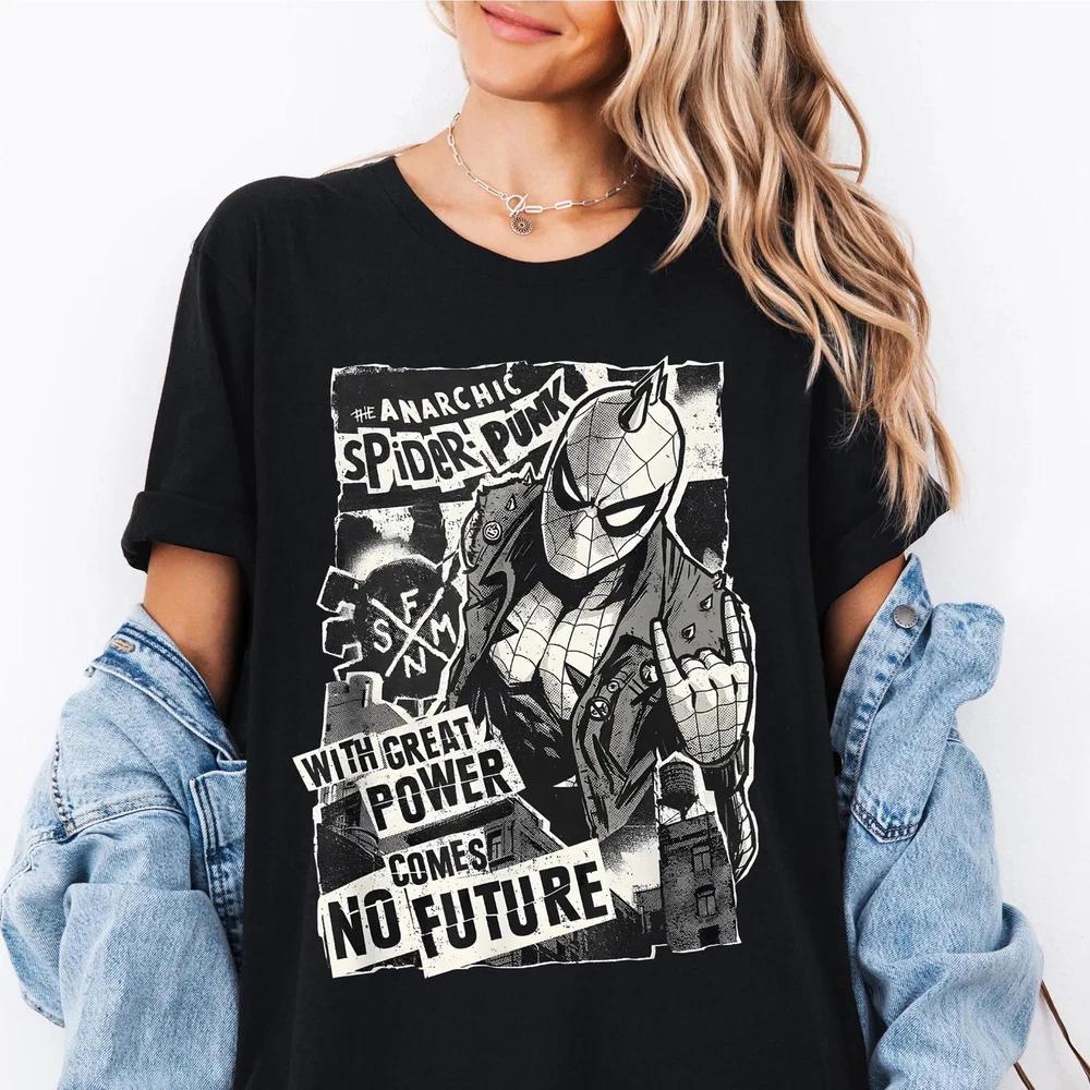 Spider Punk TShirt SpiderUnisex Shirts Spiderunisex Across The Spide S
