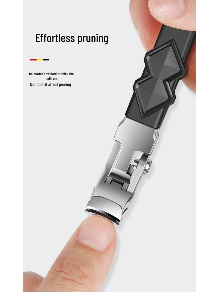 Stainless Steel Long Handle Curved Toenail Clipper with Large Grip