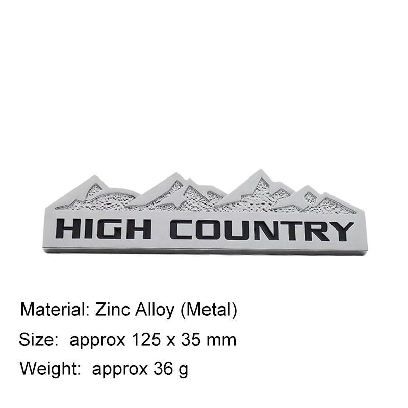 

3D ВЫСОКОГОРНЫЙ Снежная гора Для внедорожника SUV Капот Крыло багажник Задняя наклейка Эмблема Значок Стикер chrome-black