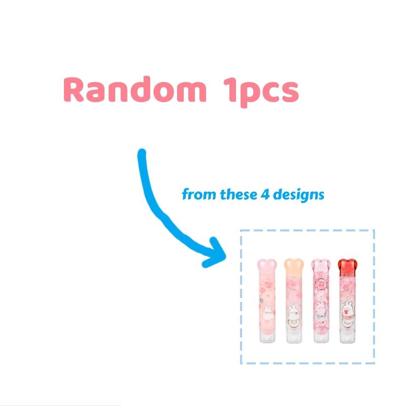 

1 шт. BuYoYO Корректирующая лента Клейкая лента 2 в 1, Кавайный кролик Сакура Двусторонний дизайн