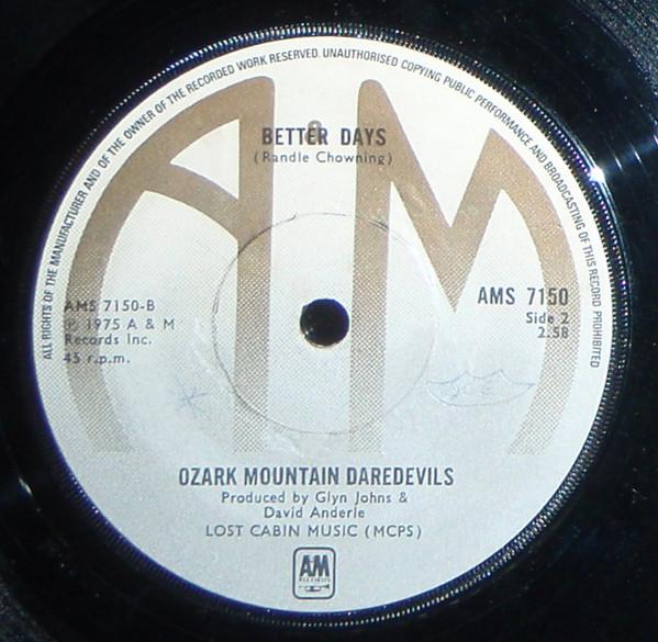 7inch Record OZARK MOUNTAIN DAREDEVILS Jackie Blue AMS7150 AM Records UK Rock Used