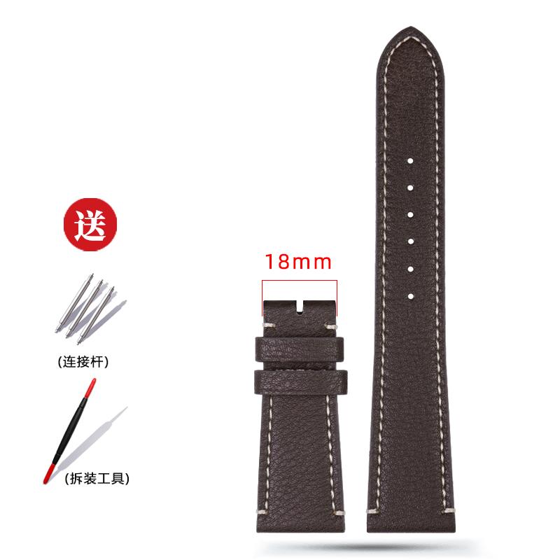 

For Tudor 1958 Biwan M79250BA M79250 79363 Genuine Leather Watch Band Cowhide Chain Strap Folding Clasp 20mm 22mm Brown Black 22mm