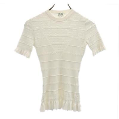 Manga curta Corte XS Tricô sistema Branco Mulher Usado