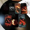 Game D-Dota 2 Phone Case For iPhone 17,16,15,14,13,12,11 Plus,Pro Max,XS,Soft Silicone Black Cover