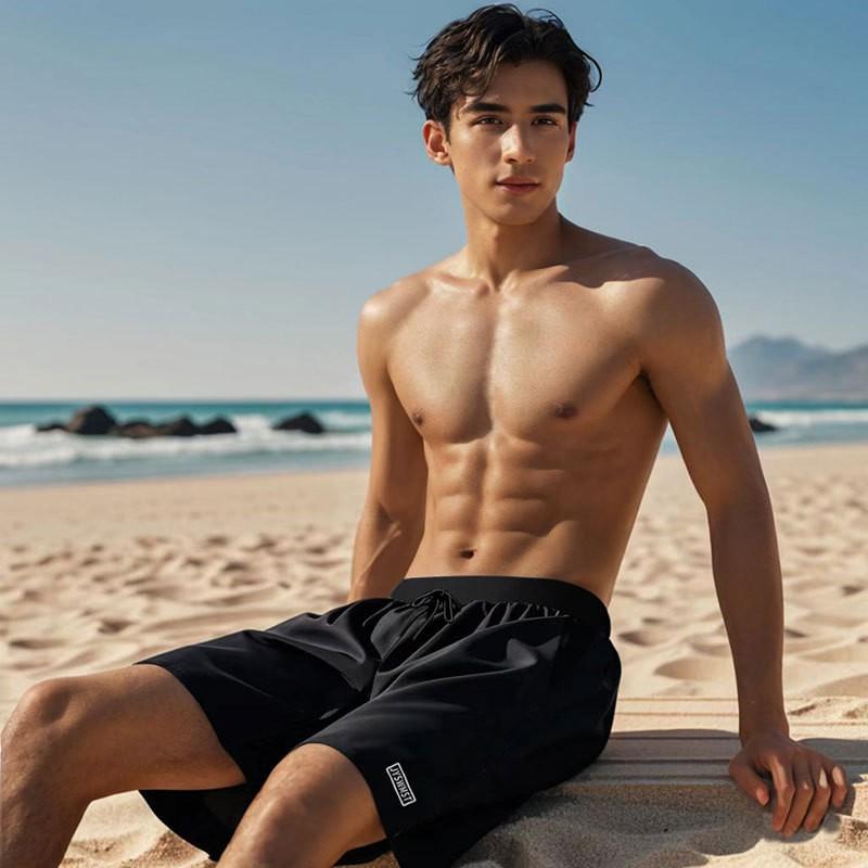 Mens Quick-Dry Swim Trunks With Pockets Swimming Spa Leisure Water Sports