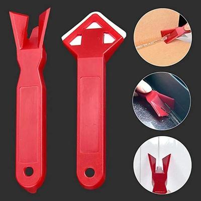 2 Pcs/set Cleaning Pen Caulk Away Remover Finishing Made Builders Choice Tools Tile Angle Scraper Remove Residual Rubber Tool