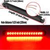 2 Pack 10" 15 LED Trailer Identification Light 9 To 30-Volt, LED Stop Turn Tail Light Assembly Third Brake Bar Strip Rear Marker Light IP67