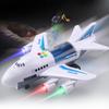Non-Toxic Simulation Track Inertia Airplane Music Stroy With Lighting Plane Passenger Plane Toy Diecasts Car Children Educational Toy Kids Gift