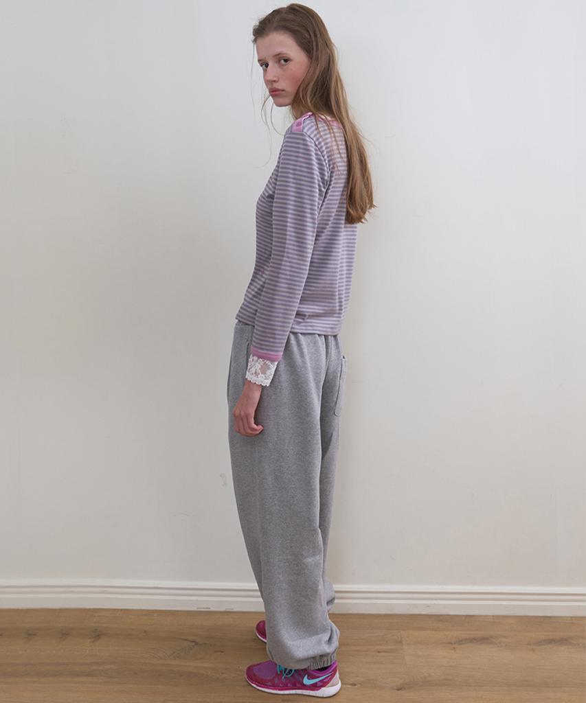 Nokeontencheu 319. Shoulder Snap Tee _ Pink