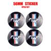4pcs 56/60mm Car Auto Wheel Center Cover Badge Stickers Hub Cap Replacement For Ford Ranger Focus Transit Kuga S-MAX Mustang