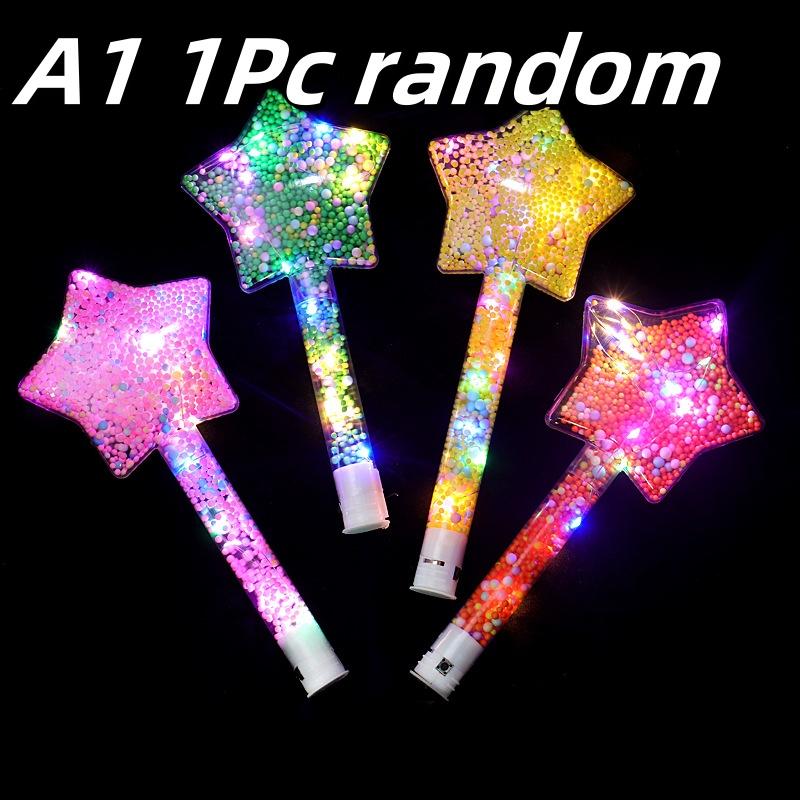 

Светодиодный светящийся жезл Волшебная звезда, светящаяся палочка, светящаяся палочка, рождественский, новогодний реквизит для вечеринок, концертная светящаяся палочка, принадлежности для вечеринки по случаю дня рождения