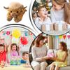 45CM Kawaii Weighted Highland Bull Pillow Plush Toy Soft Stuffed Cow Soft Dolls Animal Toys For Children Pillow Birthday Gifts
