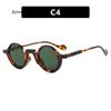 New Retro Small Round Punk Women Sunglasses Fashion Green Shades UV400 Trending Men Leopard Sun Glasses lentes de sol hombre