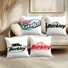 Logo BBerkley Cushion Cover Soft Plush Throw Pillow Cover  DoubleSided Printed Cushion Case  Cozy Sofa  Home Decor