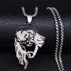 Stainless Steel Catholic Jesus Cross Pendant Necklace for Women Men Gold Color Holy Christian Chain Jewelry collar N7022S02