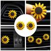 2Pcs Car Air Freshener Cute Car Perfume 3cm Sunflower Vent Clip Car Fragrance Scent Diffuser Auto Interior Decor