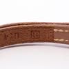 Used HERMES Api 1 Bracelet Stainless Steel leather Silver Brown Used Women