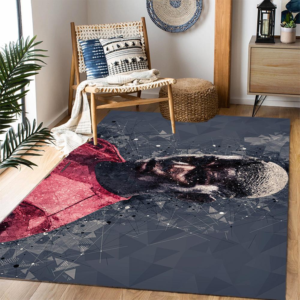 Pogba's Jersey Area Rug Design for Game Room Playrooms Dormitory Entryway Anti-slip Rug Office home decor Gift for Festivals