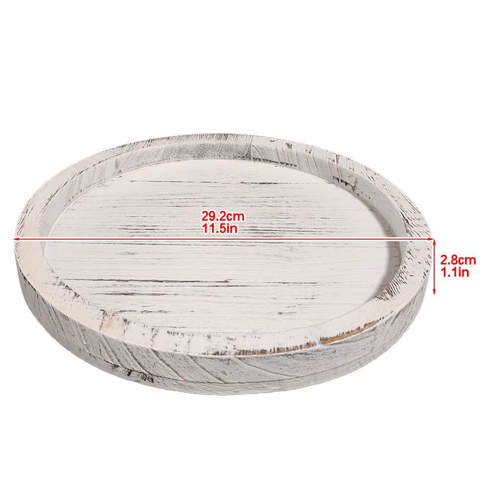 

In-Stock Wooden Round Tray: Decorative Candlestick & Incense Holder, Mother s Day Gift