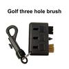Golf Ball Brush Reusable Wear-resistant Flexible Bristles Compact Size with Retractable Sharp Pick Portable Golf Ball Club Groove