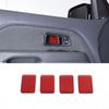 Red Carbon Fiber Interior Door Handle Bowl Trim Sticker for Honda Pilot 03-08