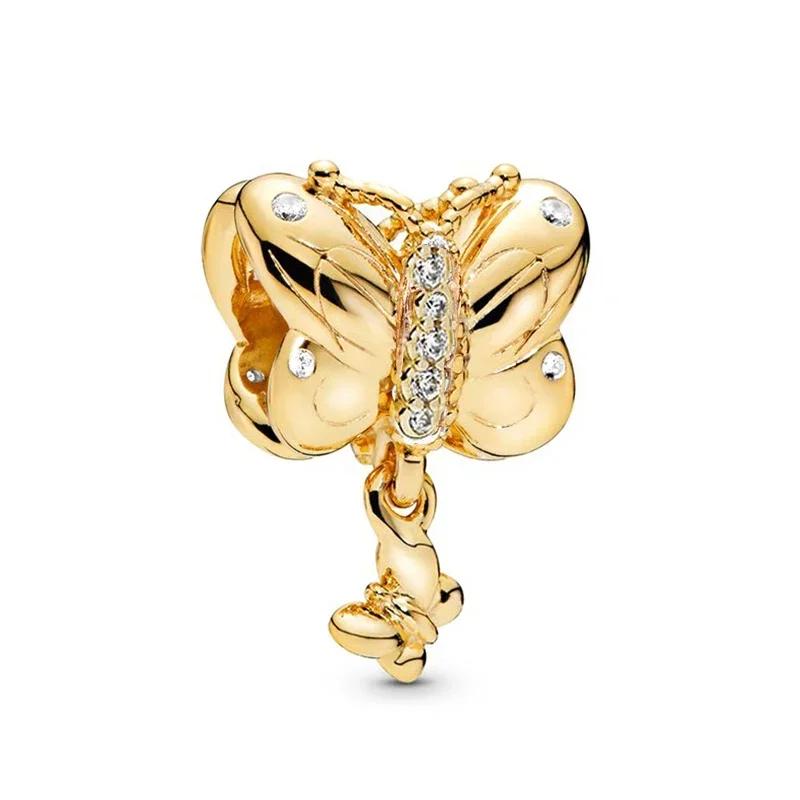 New Arrival Clover Butterfly Elephant Heart Pendant Bead Fit European Charm Bracelets Jewelry Making Accessories