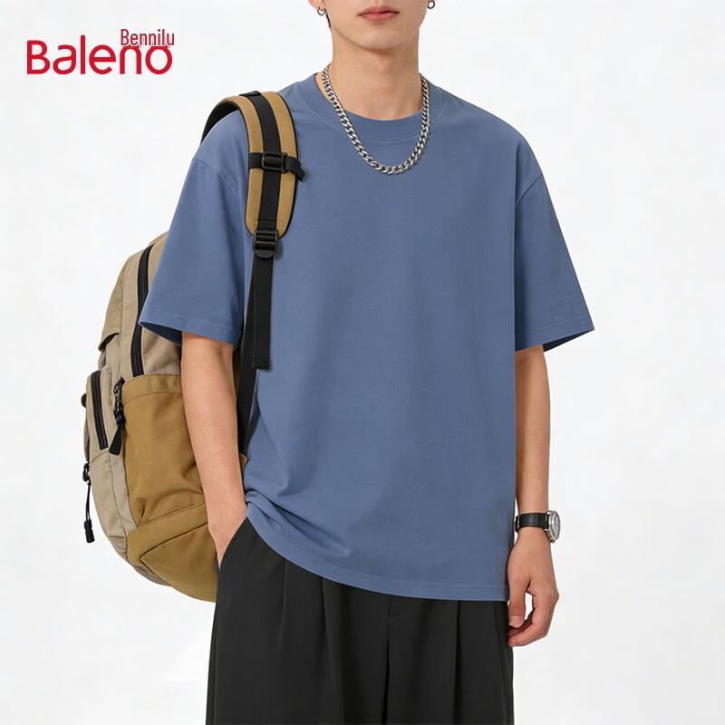 Baleno Men's Loose Fit Pure Cotton Short Sleeve T-Shirt