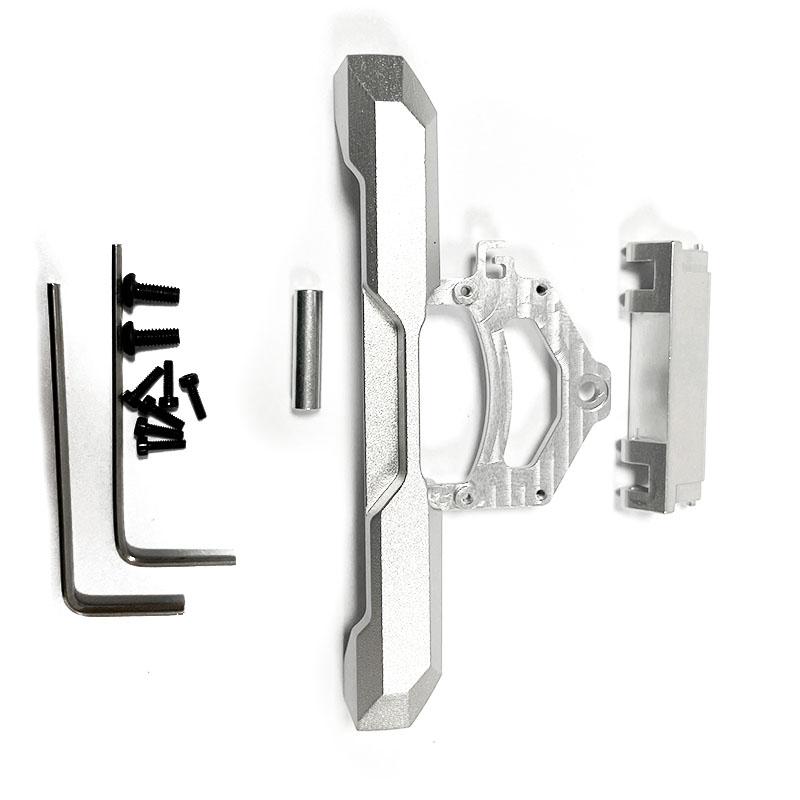 2pieces 1/24 Rear Bumper RC Upgrade Part Aluminum Alloy Durable Rc Rear Bumper For Axial SCX24 RC Car Part RC Car Accessories