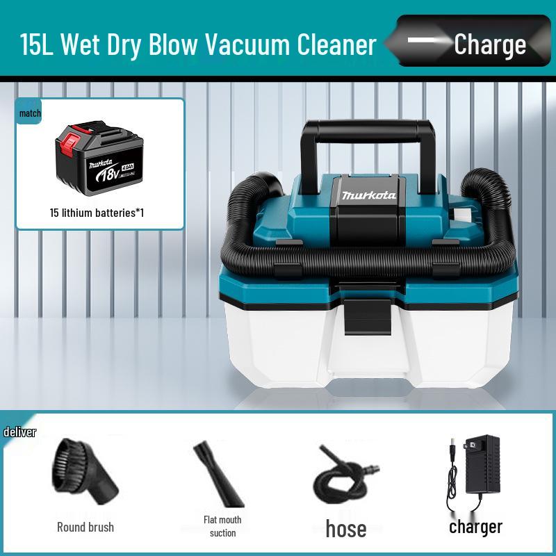 High-Power Industrial Vacuum Cleaner for Home, Car, and Commercial Use - Wet/Dry Dual Suction for Carpet and Grout Cleaning