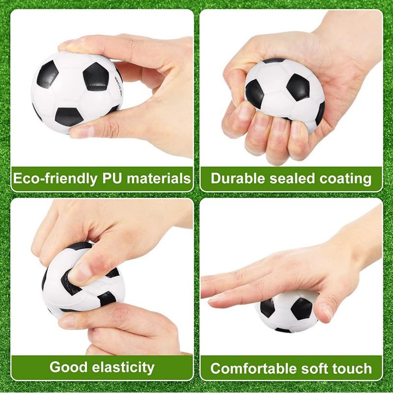 2Pcs Foam Sponge Decompression Vent Stress Balls Soccer Anti Stress Relaxation Mini Sports Ball for Boy Birthday Decor Supplies