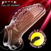 Penis Enlargement Sex Toys For Men Cock Ring Stretcher Extender Sleeve Reusable Adults Products Erotic Couple Tool