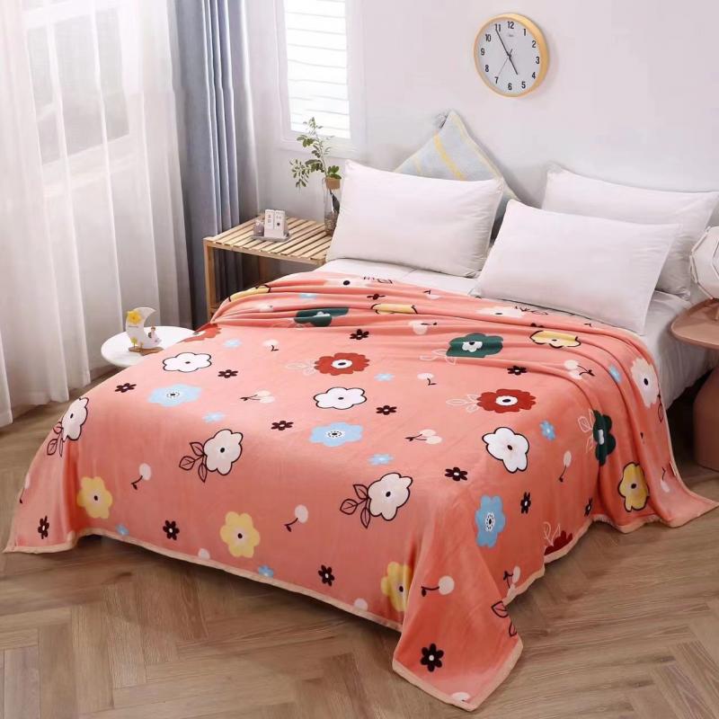 Flannel Summer Blanket Home Sofa Double-Sided Blanket Office Nap Blanket