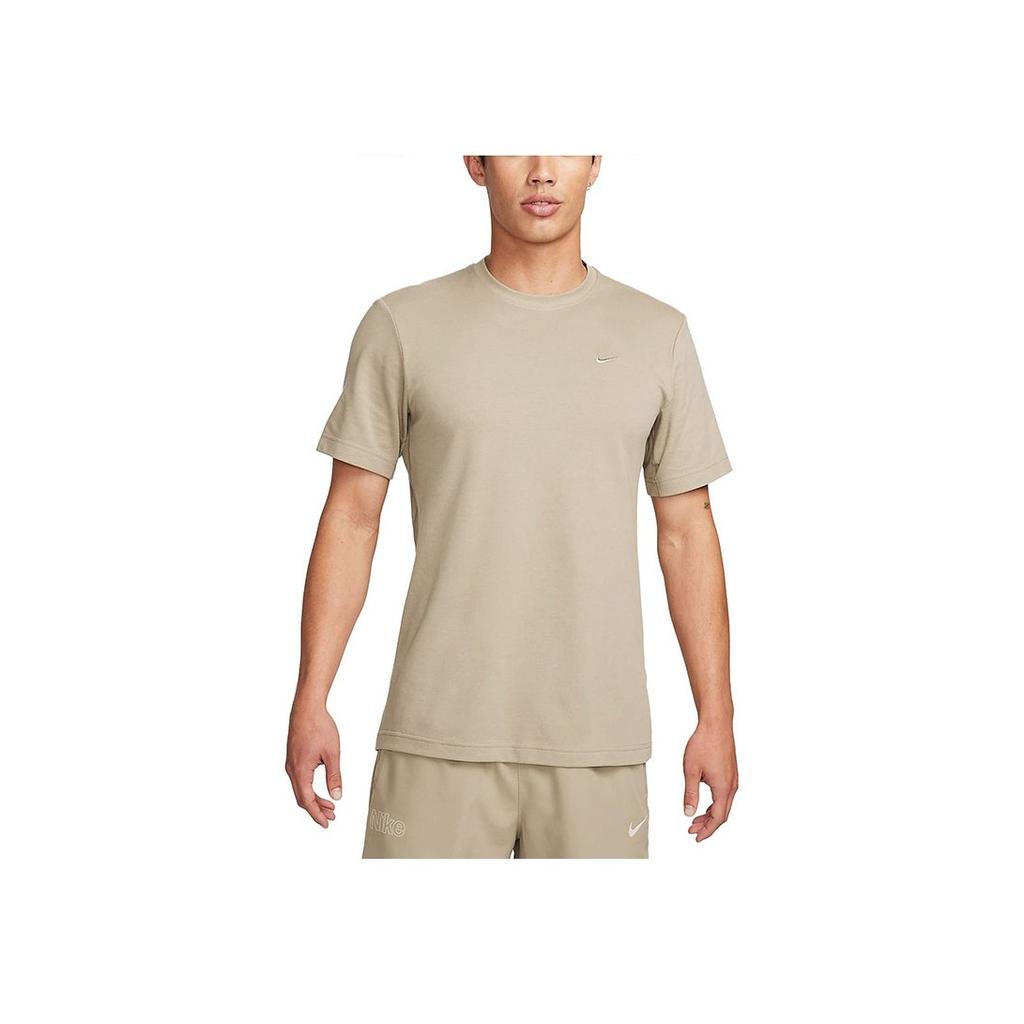 Nike Dri-FIT Primary Solid Crew Neck Pullover Quick-Dry Breathable Short Sleeve T-Shirt Men Tops Khaki DV9832-247