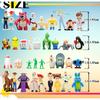 Set of 36 Anime Character Figurines, Multicolor Collection, 5cm Height, Desktop Decorations