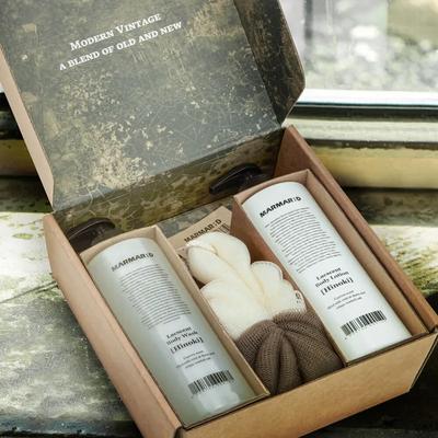 Deluxe sada (sprchový gel + tělové mléko + sprchová houba)