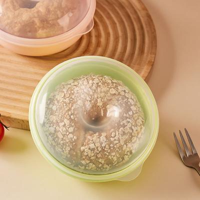 מיכל לחם פלסטיקקופסת לחם מחזיק מתקן ארוחת בוקר צהריים קופסת בנטו