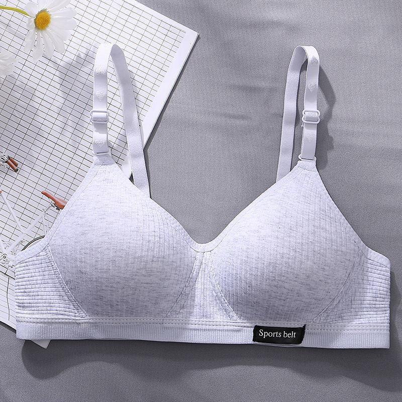 Korean Style AB Cup Bra: Comfortable, Breathable, Thin, No Steel Ring, Anti-Exposure Underwear for Girls & Women.