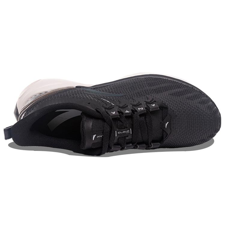 Anta Abrasion Resistant Breathable Low Top Running Shoes Women's Black 122125583S-1