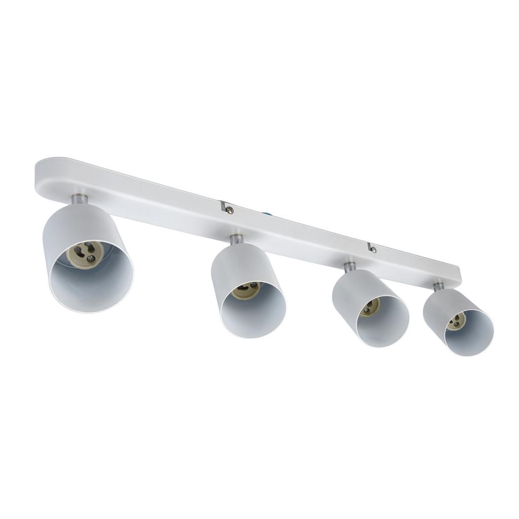 GU10 Lamp Holder 4 Head Rotating Ceiling Mounted Base for Canteen Shopping Mall Showcase