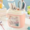Cute Bear Pencil Holder Pen Table Organizer Multipurpose Decoration Box Desktop Storage Stationery Gift For Kids Room Decor