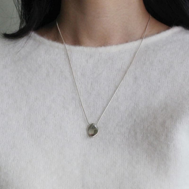 

NORMALLEE [Silver 925] Paddle Necklace Silver