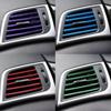 10pcs/lot Car-styling Plating Air Outlet Trim Strip Interior Air Vent Grille Switch Rim Trim Outlet Decoration Strip DIY
