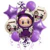 Palloncino in Lamina di Alluminio Labubu Set Decorativo per Festa di Compleanno Labubu Stand