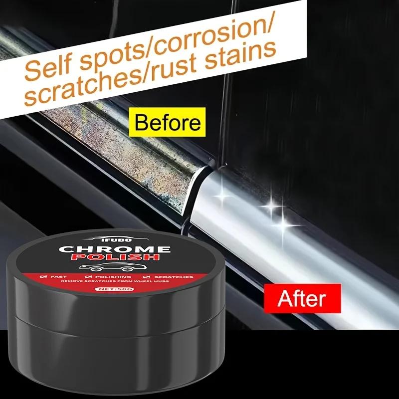 Pasta do naprawy jasnego paska chromowanego samochodu - do listew samochodowych, okien, polerowania galwanicznego, krem do renowacji chromu