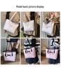 Women's Solid Color Bow Crossbody Bag - Large Capacity, Lightweight, Versatile Shoulder Bag for Commuting
