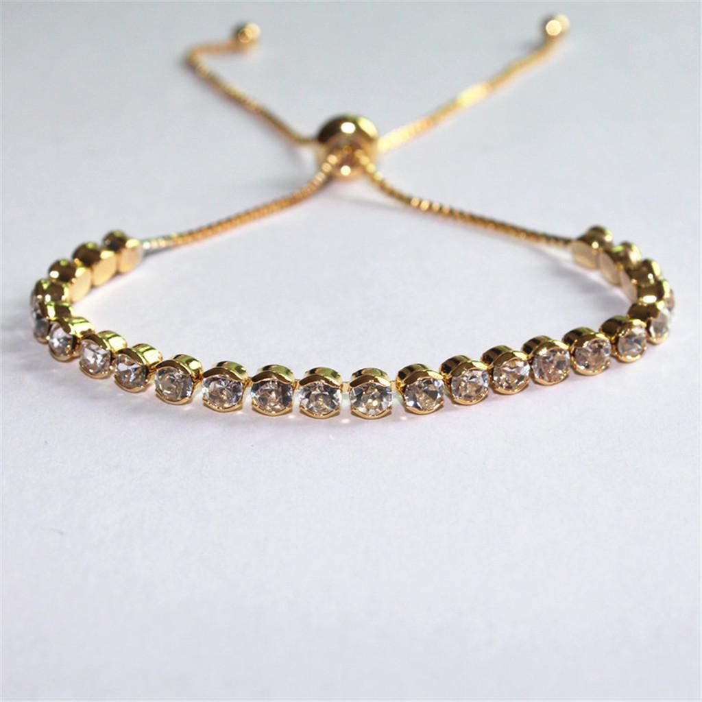 Nowa bransoletka z cyrkonią, okrągły łańcuszek z wiertłem, gorąca kobieca bransoletka