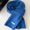 Versatile 100% Pure Wool Scarf Winter Warm Knit Neck Warmer Women