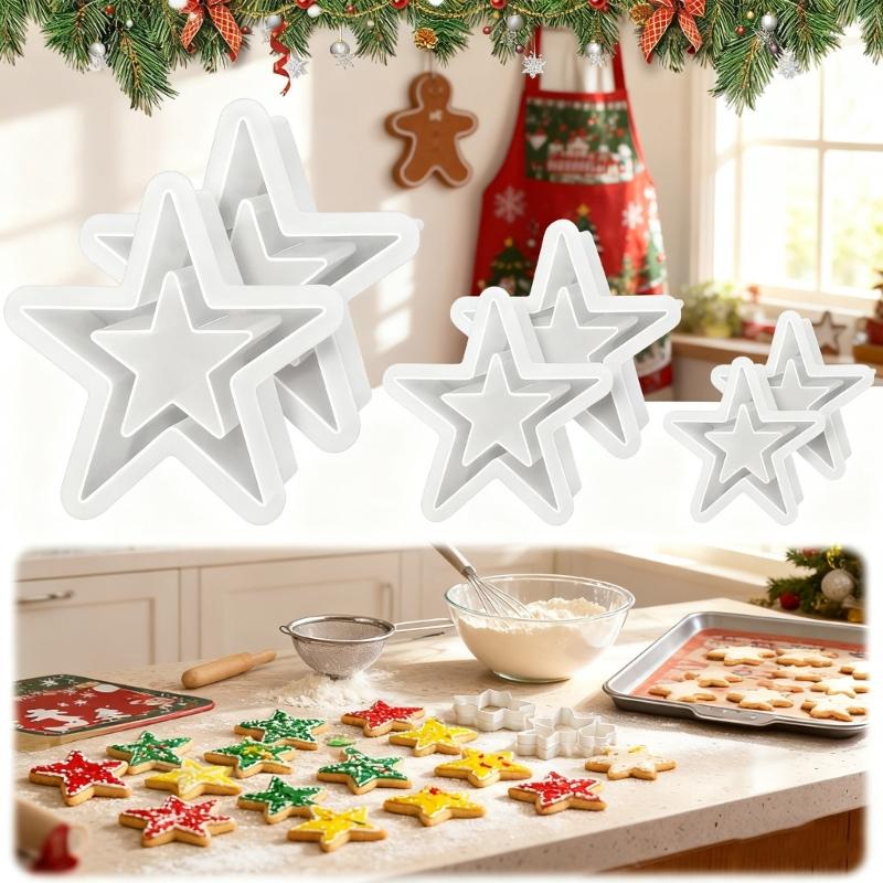 Hollow Star Silicone Mold Christmas Ornament Resin Mold Pentagrams Silicone Mold Christmas Star Epoxy Resin Casting Mould