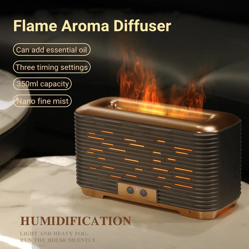 Cute 2025 2025 For  Diffuser Air Humidifier USB Ultrasonic Cool Mist Maker Fogger Led Essential Oil Flame Lamp Difusor